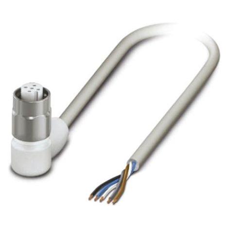 Phoenix Contact Grigio Sensor Cable,5W,Grey,Skt,Angledm12,5M, Cavo + Spina Elettrica,