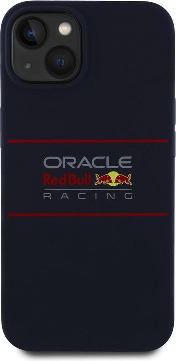 Actual product image Red Bull Racing - Silicone Horizontal Centered Logo MagSafe (RBHMP14S24SIHSRV) - iPhone 14 - Navy (Apple iPhone 14)