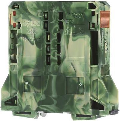 Actual product image Wago 285 Series 2 conductor ground T/B