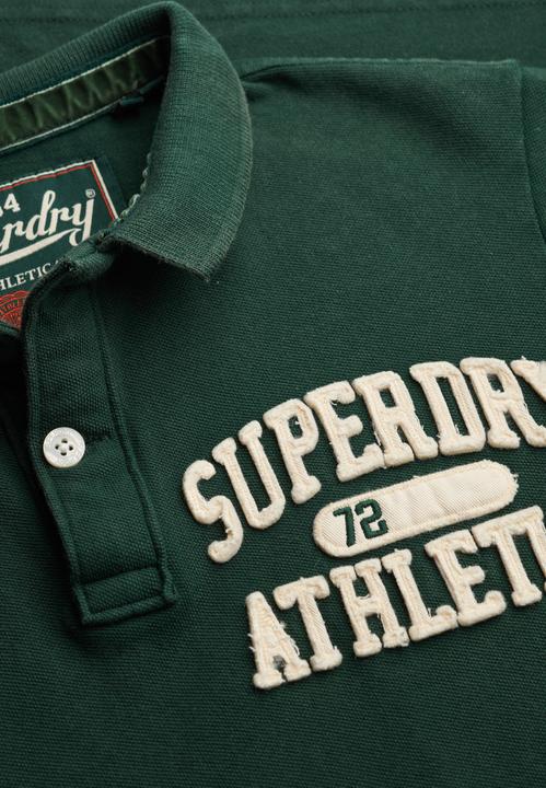 Actual product image Superdry Vintage Athletic Long Sleeve Polo (S)