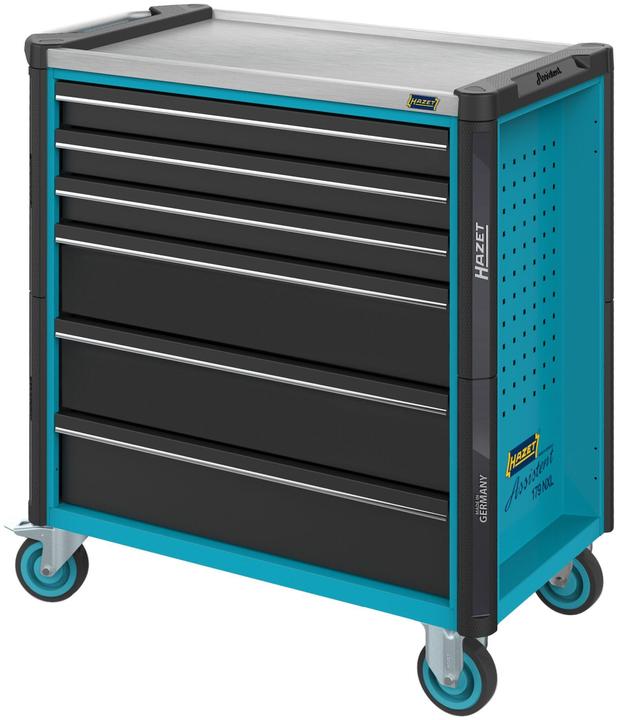 Produktbild HAZET Werkstattwagen Assistent 179NXL-6 ∙ Schubladen, flach: 3 x 81 x 696 x 398 mm ∙ Schubladen, ho… (6x)
