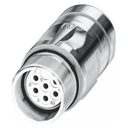 Phoenix Contact Coupling Connector,M23, 8+1 W, Socket, Cavo + Spina Elettrica