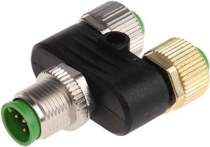 Produktbild Murr Elektronik T coupler M12 male / M12 female 5W