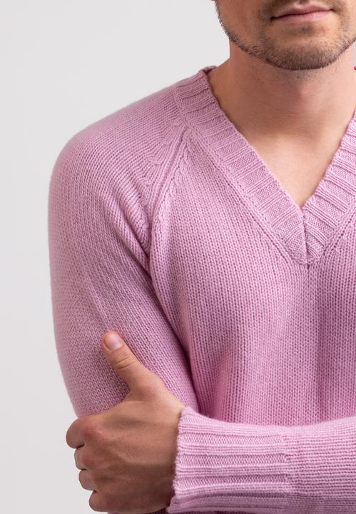 Actual product image Cash-Mere Recycelter Kaschmir V-Ausschnitt Pullover (S)