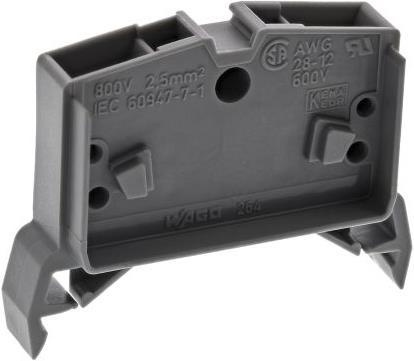 Produktbild Wago Non-Fuse DIN Rail Term 24A, 800V, Grey