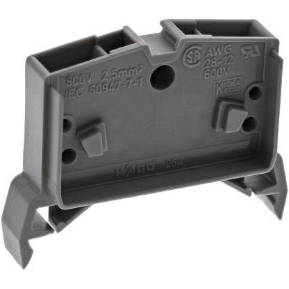 Wago Non-Fuse DIN Rail Term 24A, 800V, Grey, Accessori di elettronica + Alloggiamento, Grigio
