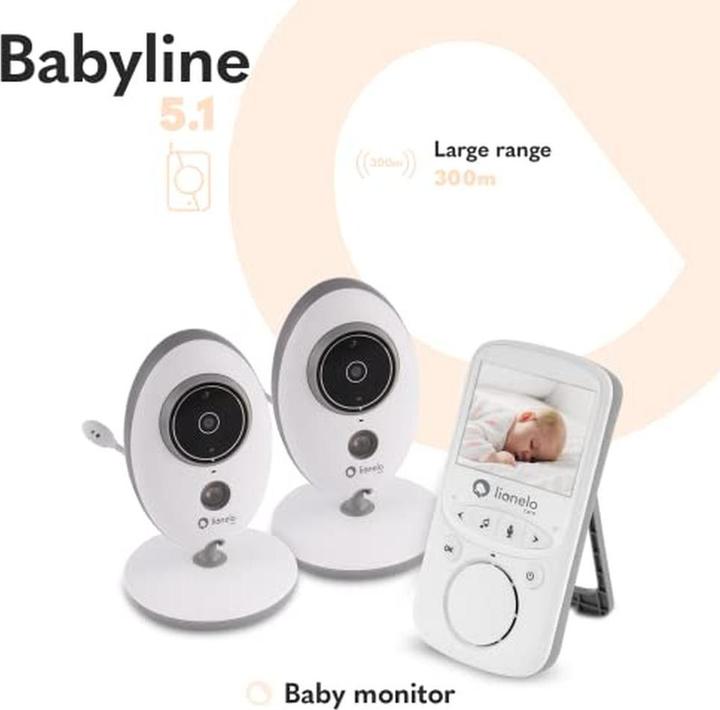 Actual product image Lionelo Baby monitor with camera (Video & Audio, 300 m)