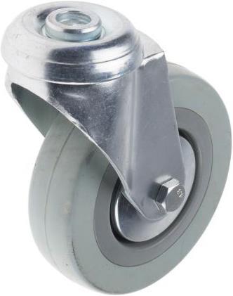 Produktbild RS PRO Swivel Castor, 100mm Grey Rubber Tyre