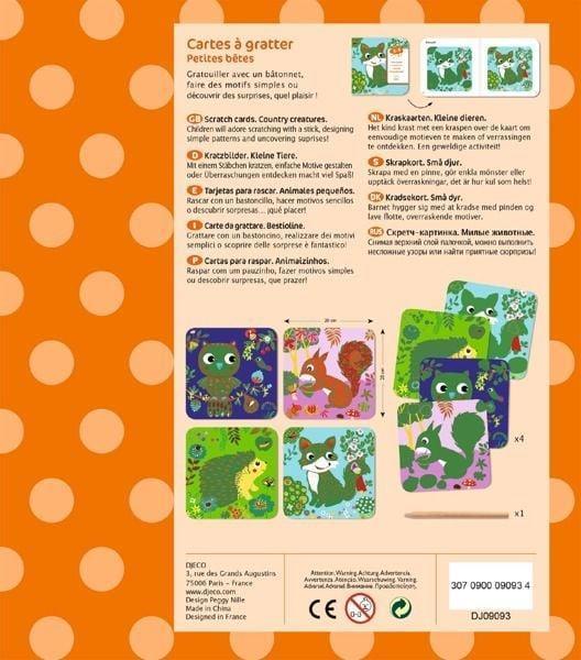 Actual product image Djeco Scratch pictures forest animals