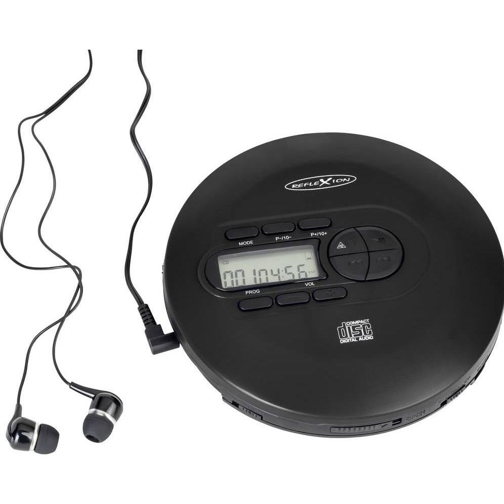 Reflexion PCD520ME Discman/MP3-Player Anti-Shock schwarz, MP3 Player + Portable Audiogeräte, Schwarz