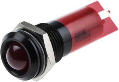 Produktbild RS PRO 14mm prom hyper bright LED, red 220Vac