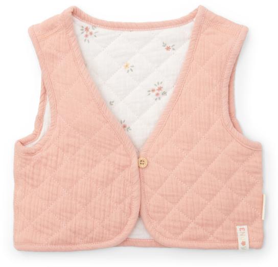 Produktbild Little Dutch Wendebares Gilet muslin Flower Pink / White Meadows - 98/104 (98)