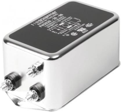 Actual product image Schaffner EMV Single Phase Chassis Mount 30a Filter