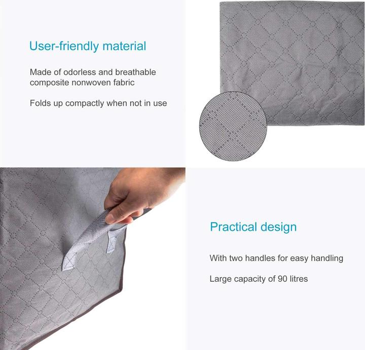 Actual product image Intirilife 4x Storage Bags in Grey 90L (59.50 cm, 4x)