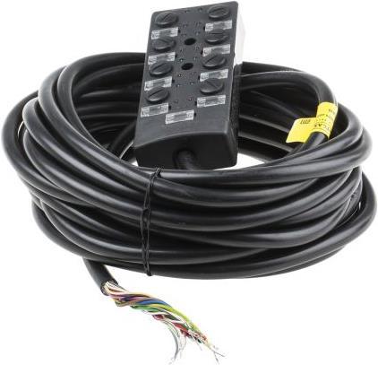 Produktbild RS PRO M12 Splitter box PNP,5 PIN,8 Port,10m (M12)
