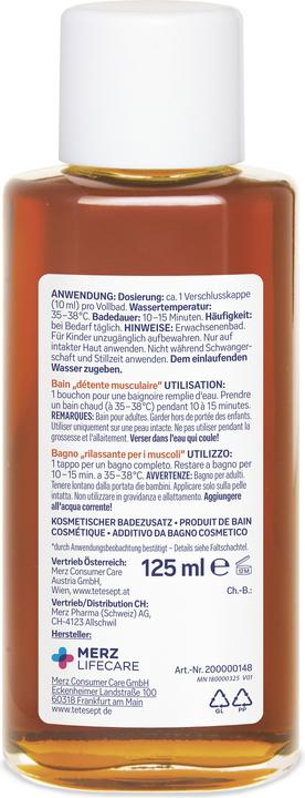 Produktbild Tetesept Gesundheitsbad Muskel-Entspannung 125 ml (125 ml, Badeöl)