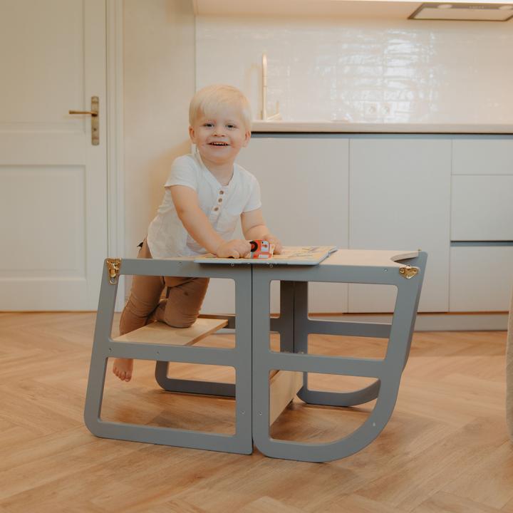 Actual product image Leg&go Transformable Kitchen Tower, Gray (40 x 45 x 90 cm)