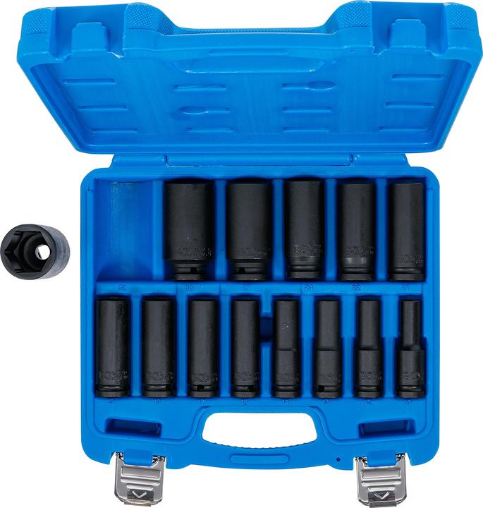 Image du produit BGS Impact Socket Set, Hexagon | 12.5 mm (1/2") Drive | 10 - 32 mm | 14 pcs. (1/2")