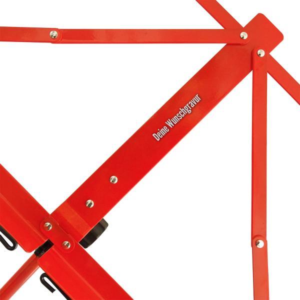 Produktbild keepdrum MUS3RD Notenständer Rot mit personalisierter Gravur
