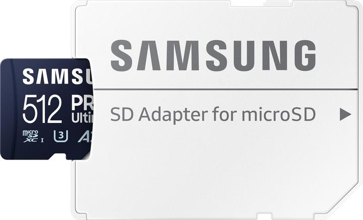 Immagine prodotto Samsung PRO Ultimate (512 GB, microSDXC, U3, UHS-I)