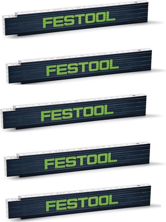 Actual product image Festool 5x Mètre pliant Mât à maillons en bois 2 m 10 maillons ( 201464 )