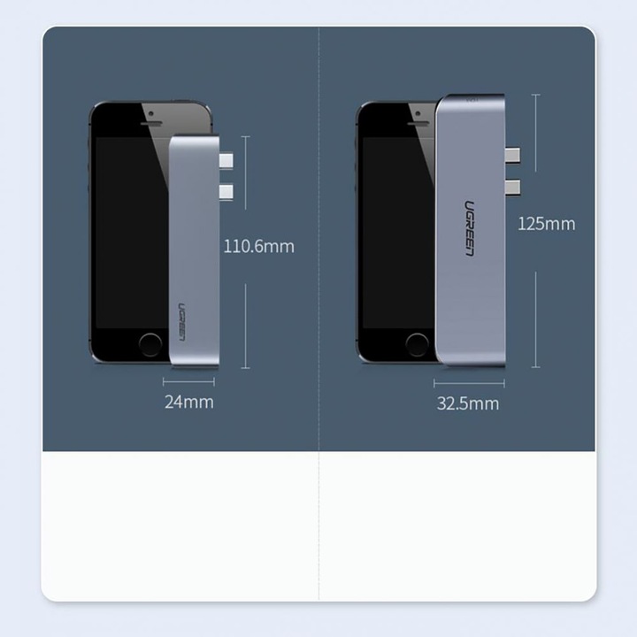 Produktbild Ugreen 6-in-2 (USB-C, 6 Ports)