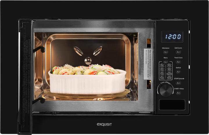 Actual product image Exquisit Built-in Microwave Black Digital (20 l)