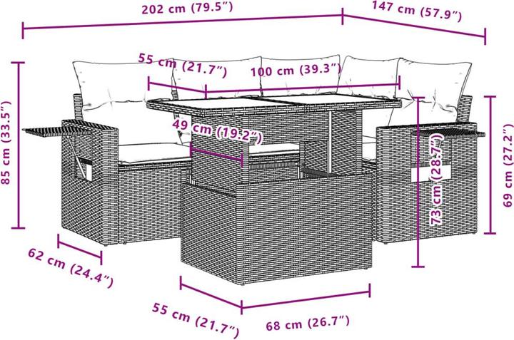 Produktbild vidaXL Jaden