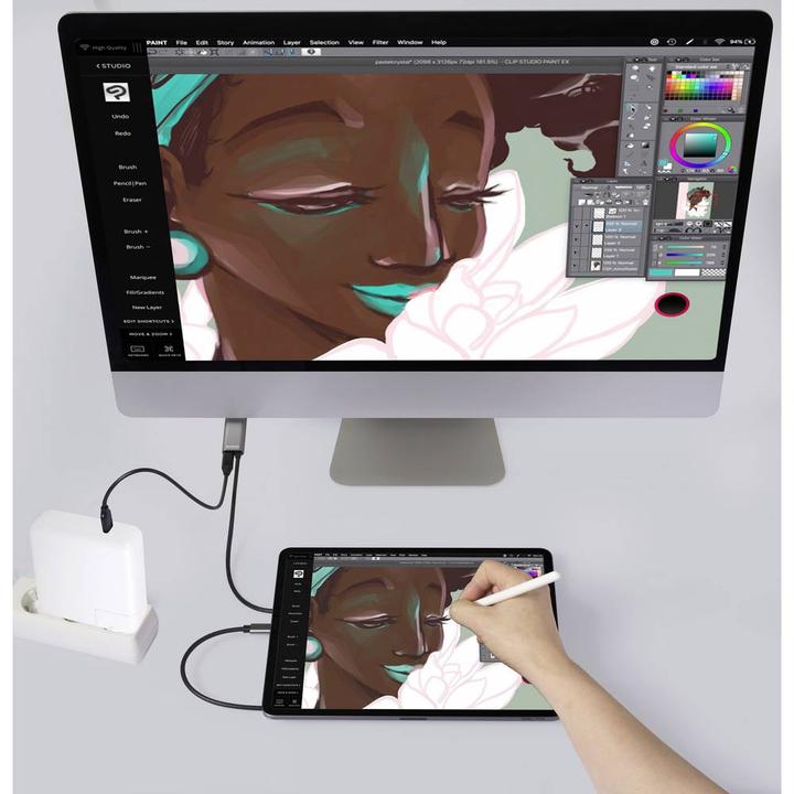 Produktbild SpeaKa Professional USB-C® / HDMI Adapterkabel USB-C® Stecker, HDMI-A Stecker, U (2 m)