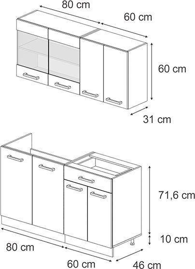 Produktbild Vicco R-Line (140 x 46 x 81.60 cm)