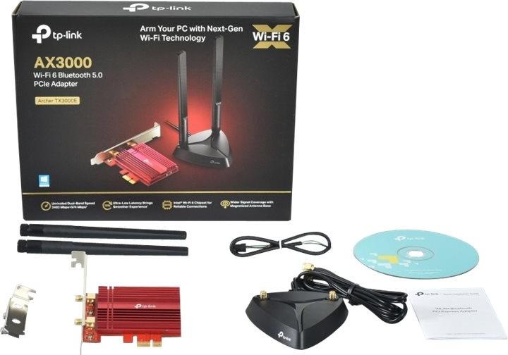 Produktbild TP-Link Archer TX3000E Wi-Fi 6 PCIe-Adapter AX3000 Bluetooth 5.0 (PCI-E x1)