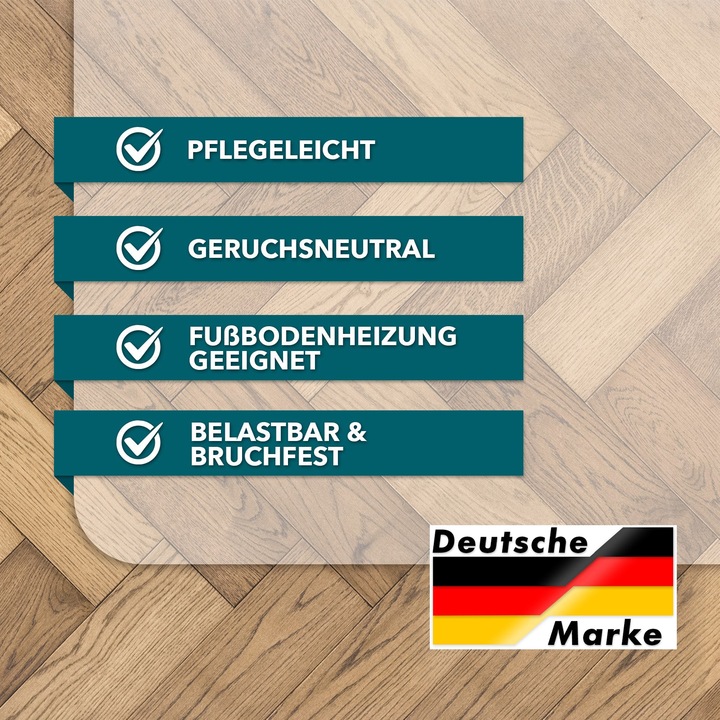 Produktbild Karat Bodenschutzmatte Polycarbonat (114 x 180 cm)