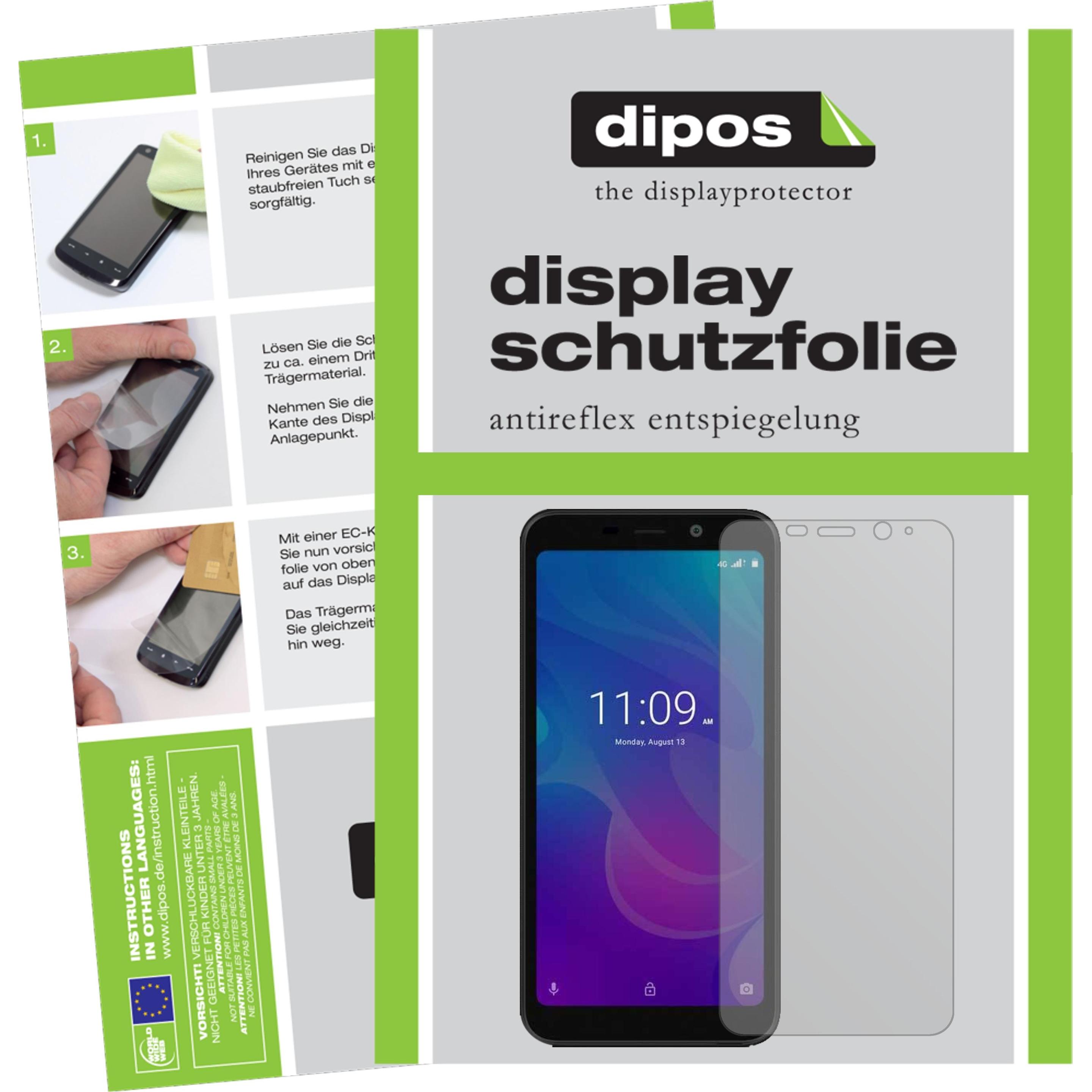 Dipos Displayschutzfolie Antireflex (6 Stück, Meizu C9), Smartphone Schutzfolie, Transparent