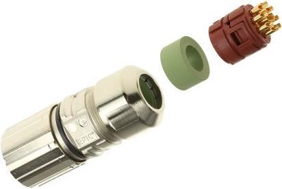 Produktbild Lapp M23D6 Kabelstecker m.Buchseneinsatz 8+1p
