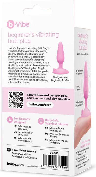 Produktbild Earthly Body b-vibe beginner’s vibrating butt plug