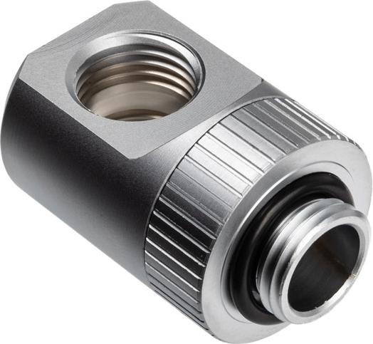 Produktbild EKWB EK-Quantum Torque Adapter T-Splitter G1/4 Zoll AG auf 2x G1/4 Zoll IG - drehbar, Sat