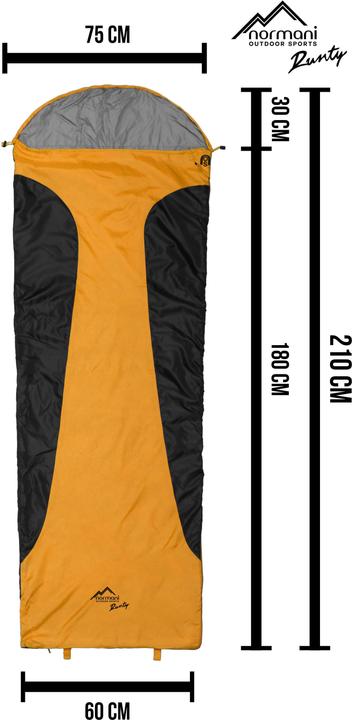 Actual product image Normani Ultralight sleeping bag Runty (210 cm)