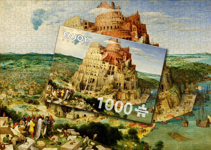 Actual product image Enjoy Puzzle ENJOY-1146 - Pieter Bruegel: The Tower of Babel, Puzzle, 1000 Pieces (1000 pieces)