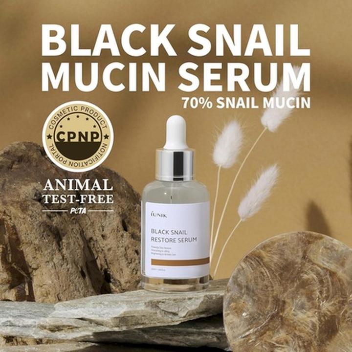 Actual product image iUNIK 70% Black Snail Mucin Restore Serum 50ml (50 ml)