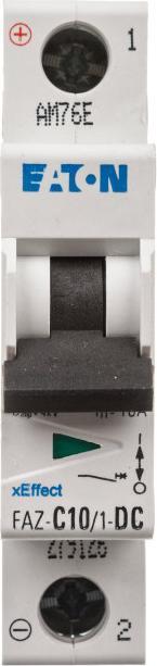 Produktbild Eaton MCB, 10A, C-type, 1Pole, 10kA (DC)