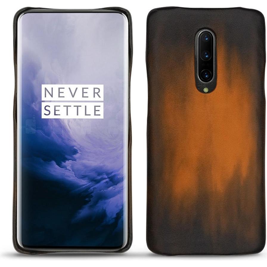 Noreve Lederschutzhülle (OnePlus 7 Pro), Smartphone Hülle, Braun