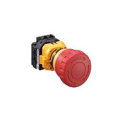 Idec XW-22mm E-Stop 40mm mushr 2NC screw term, Taster + Schalter, Gelb, Rot