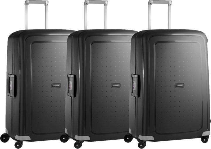 Actual product image Samsonite S'Cure Spinner 75cm Black Triple Kofferset (102 l)