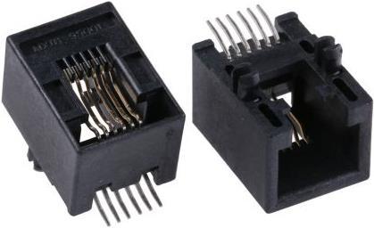 Produktbild Molex SMT Modular Buchse 6/6 gewinkelt