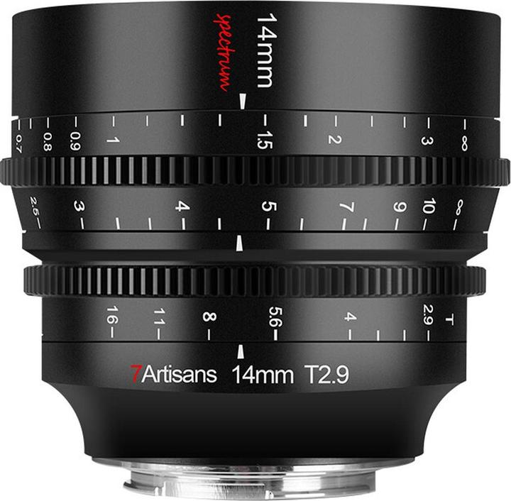 Actual product image 7artisans Spectrum 14mm T2.9 Sony E (Sony E, APS-C / DX)