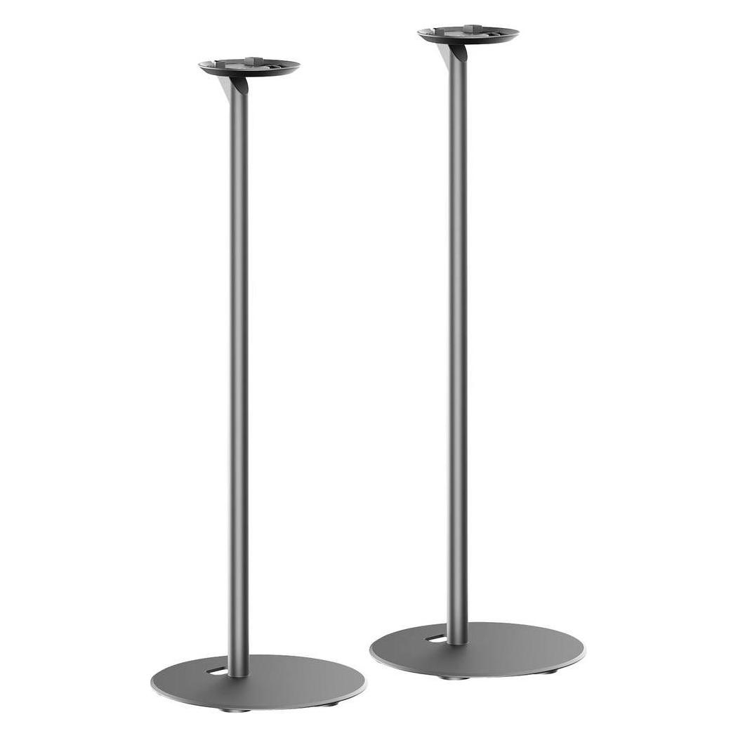 MyWall Belastung, 3 Kg, Höhe, 715 Mm, Inhalt, 2 Stück, Schwarz (Ständer), Lautsprecher Ständer + Wandmontage, Schwarz