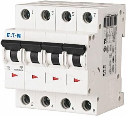 Image du produit Eaton Mini-disjoncteur tétrapolaire type D 20A