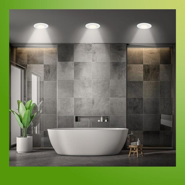 Actual product image Briloner Sustainable ultra-flat LED recessed lights set of 3 (520 lm)
