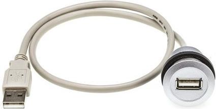 Produktbild Harting USB 2.0 A-A-Kupplung + Kabel 0,5 m (0.50 m, USB 2.0)