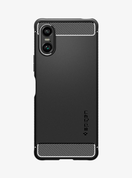 Produktbild Spigen Rugged Armor Hülle für Sony Xperia 10 VI – mattschwarz (Sony Xperia 10 VI)